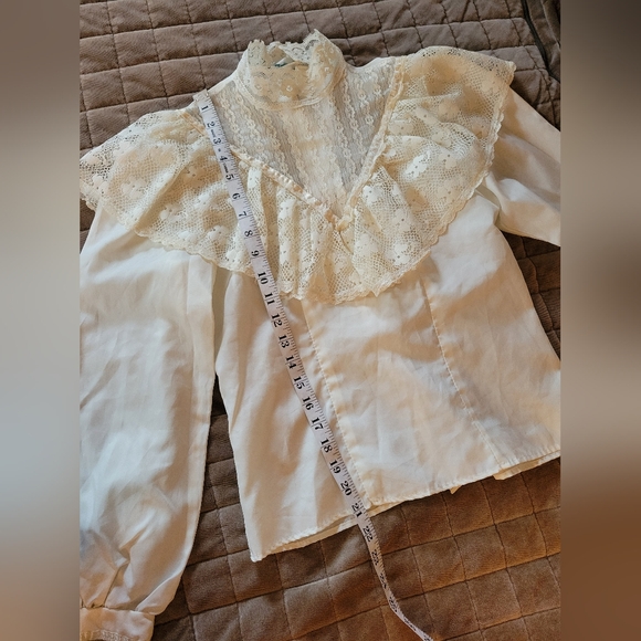 Vintage Style Lace/Sheer Top - Picture 8 of 11